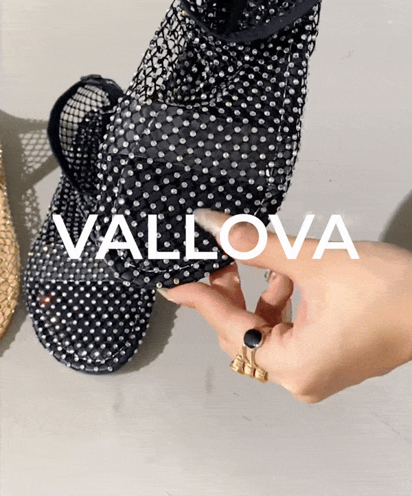 Vallova™ | Glitzernde Mesh-Ketten-Sandalen