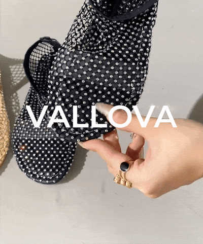 Vallova™ | Glitzernde Mesh-Ketten-Sandalen