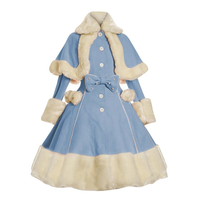 Vintage Mantel mit Schleifenknoten