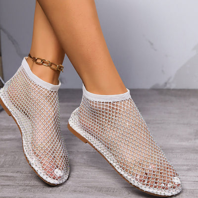 Vallova™ | Glitzernde Mesh-Ketten-Sandalen