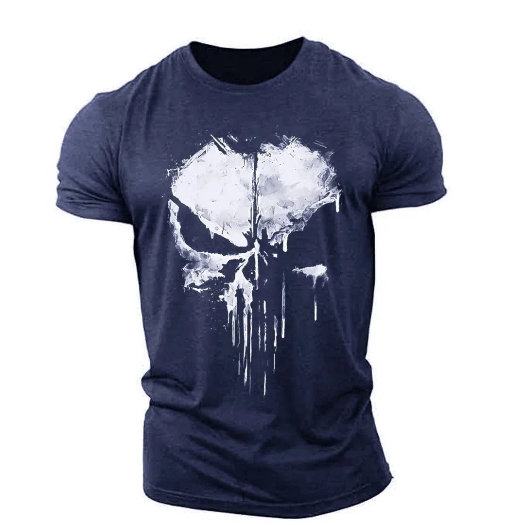 Cooles Herren T-Shirt mit Totenkopf Motiv
