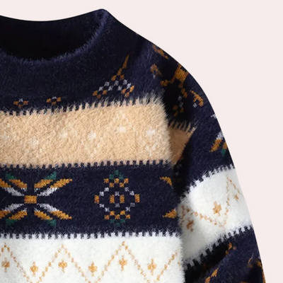 Eleganter Herren Strickpullover aus Baumwolle