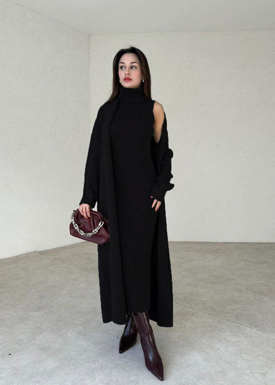 JASMIN - KLEID UND STRICKJACKE SET