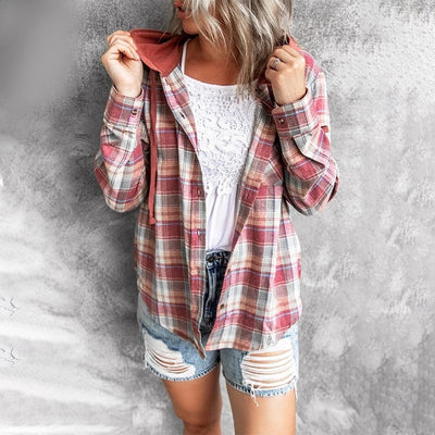 Kariertes Hemd mit Kapuze | Lässiger Look | Perfekt für den Alltag