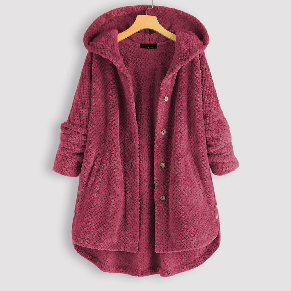 Veronika™ | Winter Reversible Fleece-Kapuzenjacke
