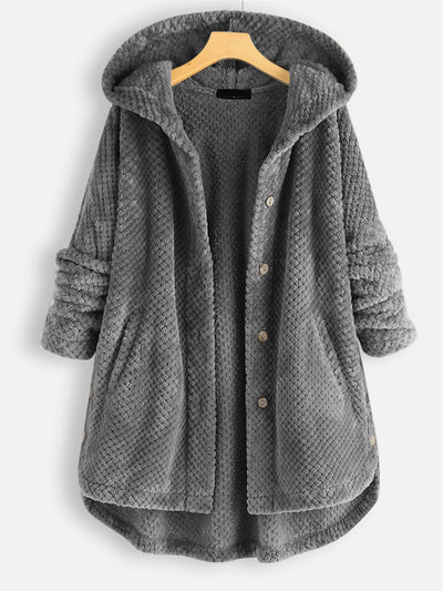 Veronika™ | Winter Reversible Fleece-Kapuzenjacke