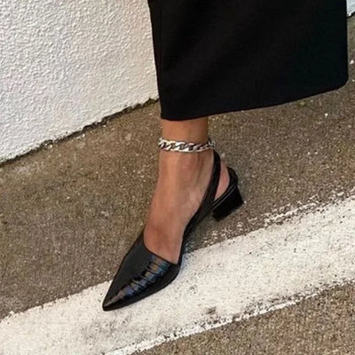 Yola - Kroko Design Orthopädische Bequeme Elegante Pumps