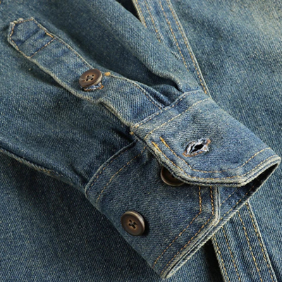 Used Look Denim Herren Hemd
