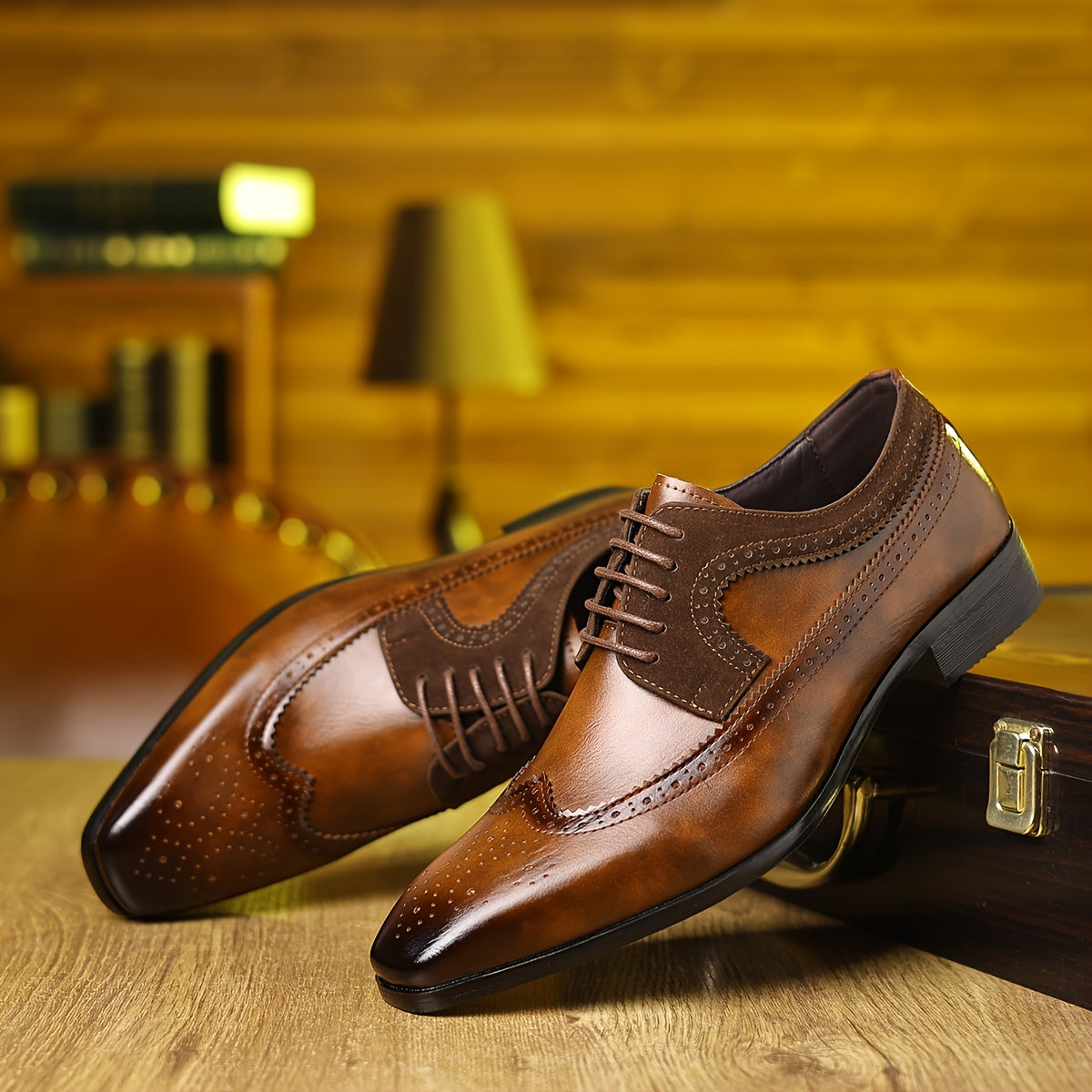 Elegante Herren Leder Business Schuhe