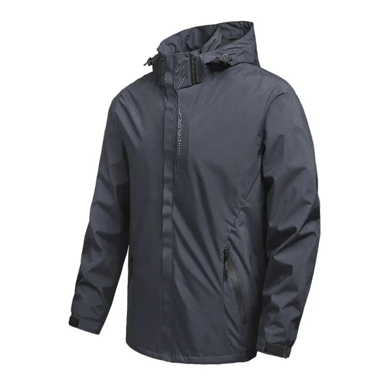 Herren Outdoor Hardshell Regenjacke Wasserdicht Atmungsaktiv