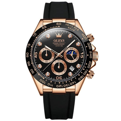 Elegante Herren Armbanduhr Edelstahl