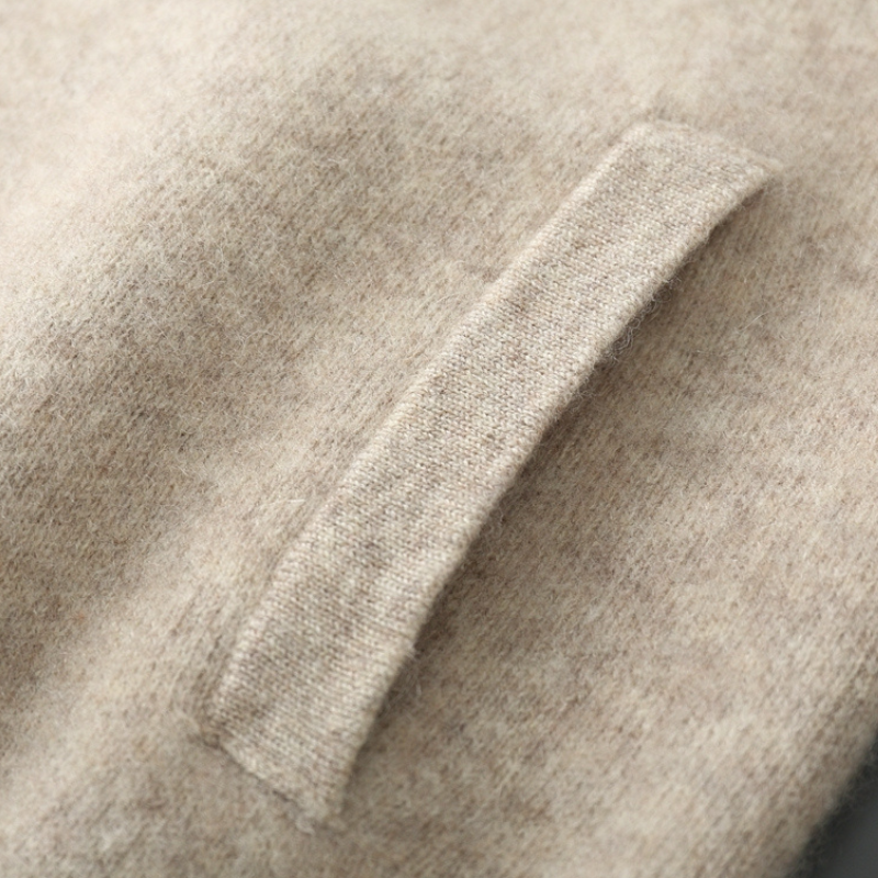 Herren Woll-Strickjacke mit Reißverschluss - Hochwertig & Warm