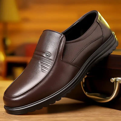 Bequeme Leder Herren Loafer