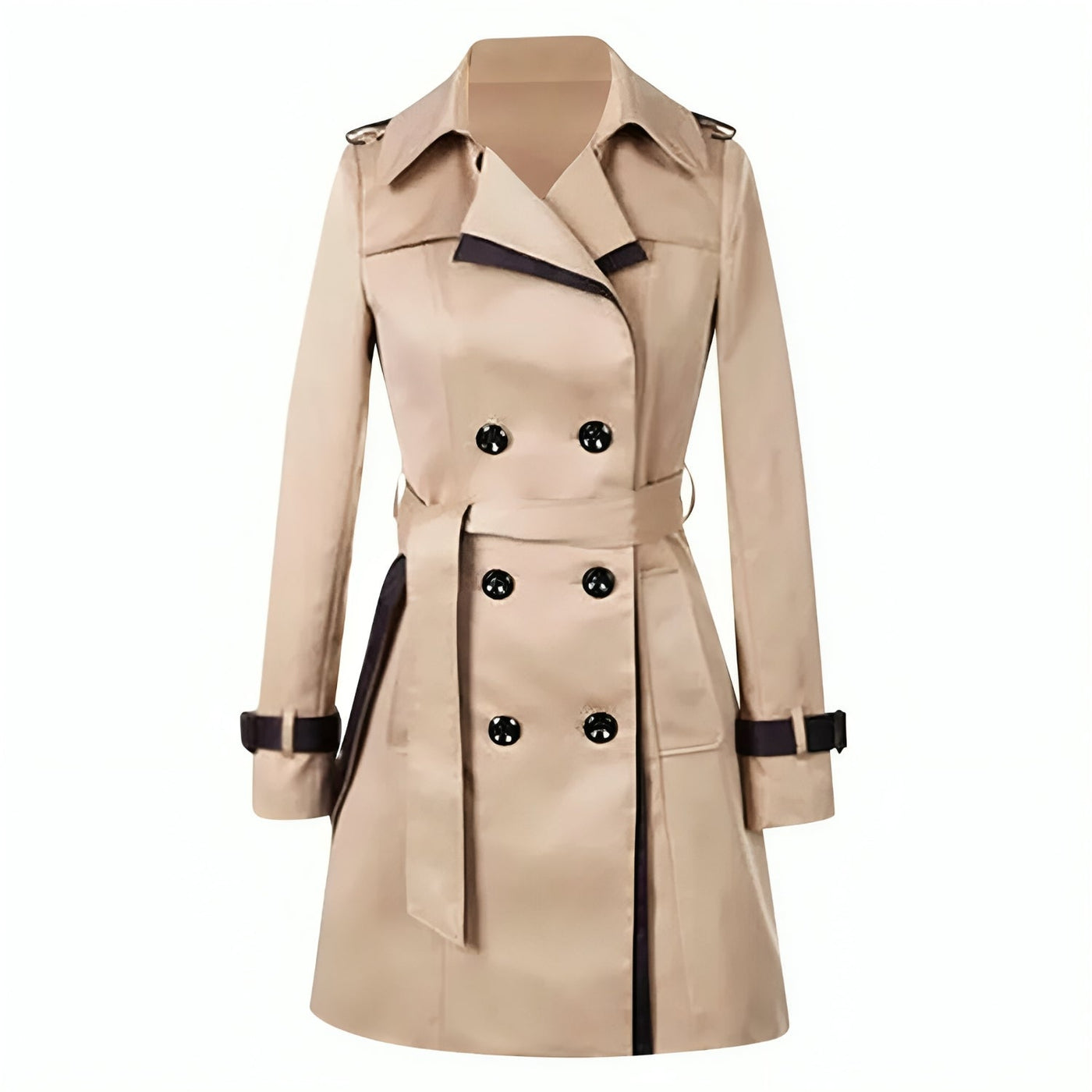 Damen Elegante Trenchcoat mit Gürtel | Lässig