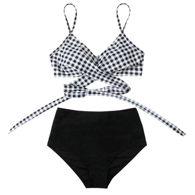 Bella | Hochtaillierter, farbenfroher Damen-Bikini