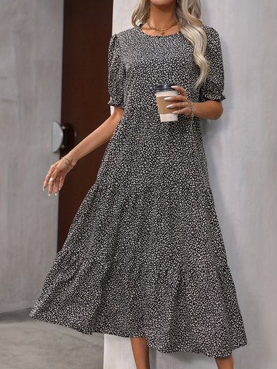 Adelina - Kleid mit gestuften Puffärmeln