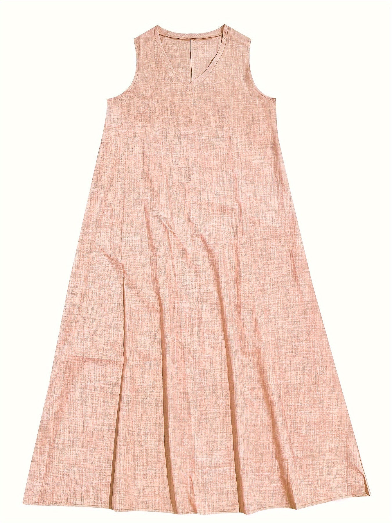 Heidi - Zeitloses ärmelloses V-Ausschnitt-Kleid