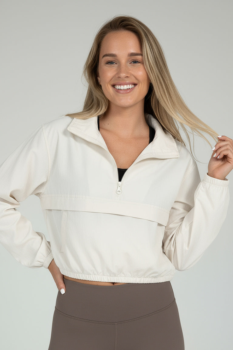 Nancy | Leichte Quarter-Zip Windbreaker-Jacke