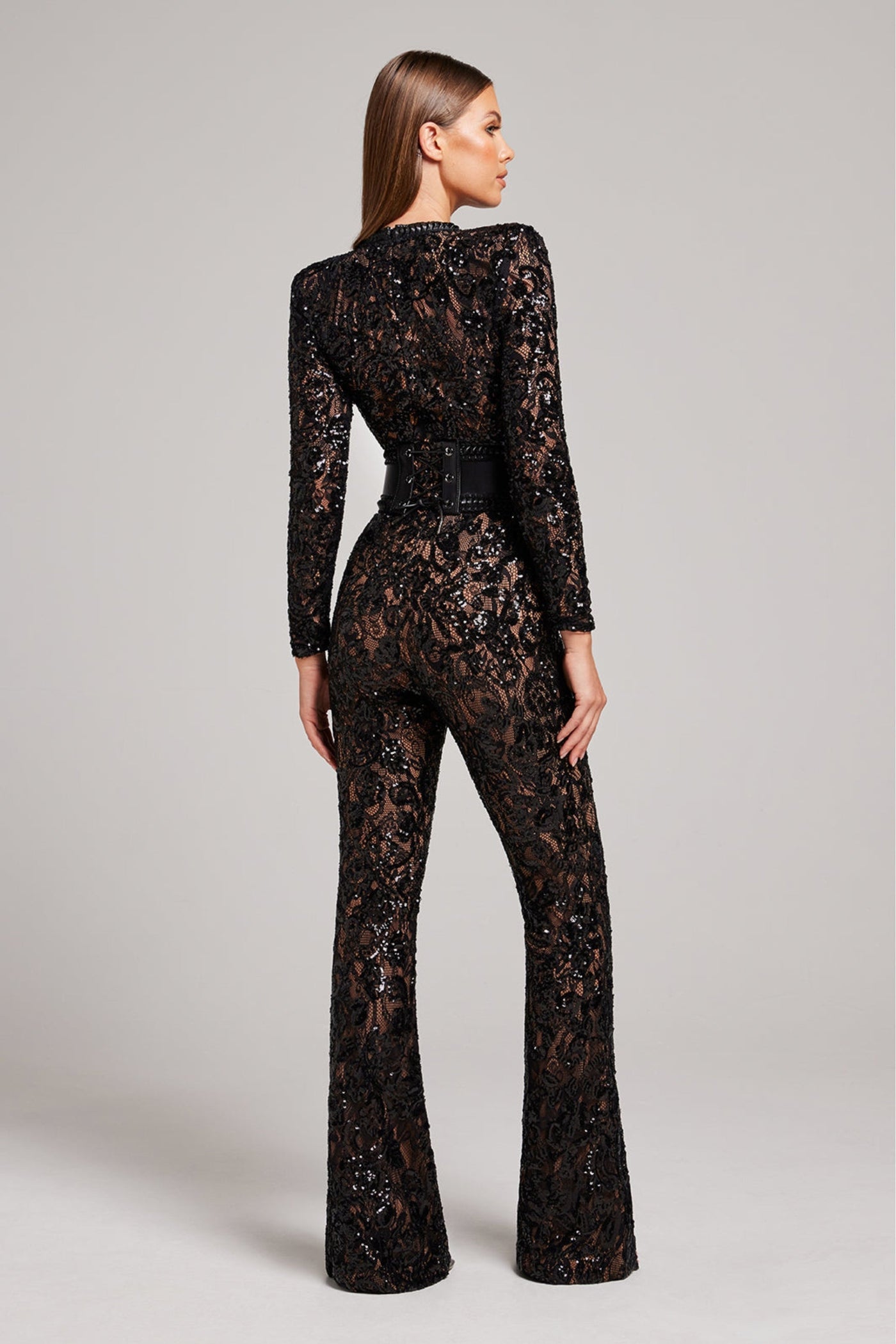 Spitzen-Jumpsuit | Elegant & Verführerisch | Figurbetonter Schnitt