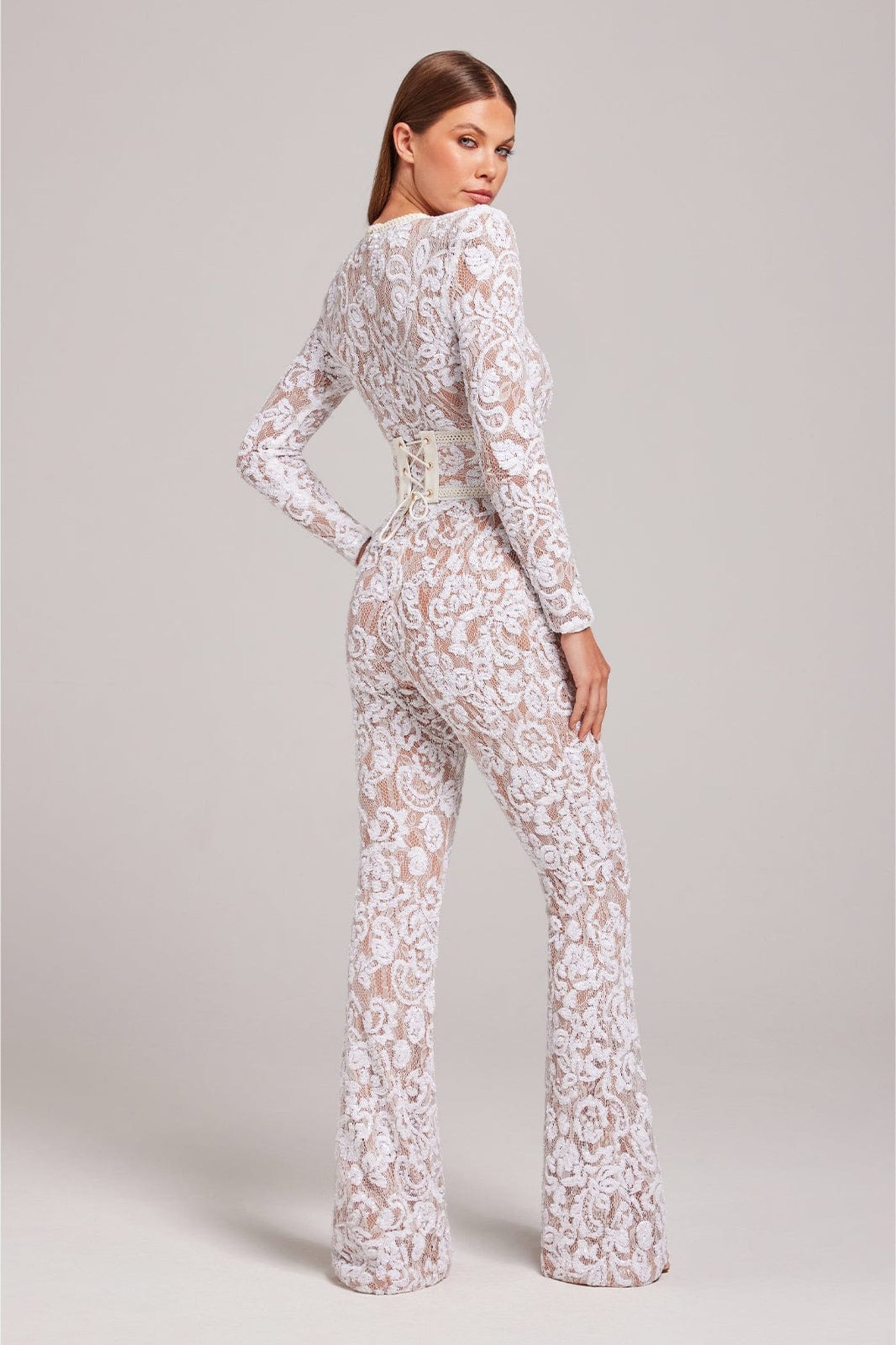 Spitzen-Jumpsuit | Elegant & Verführerisch | Figurbetonter Schnitt