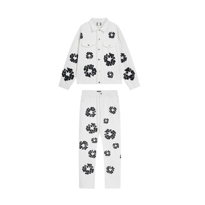 Zweiteiliges Set | Jacke & Hose mit Print | Leicht & Bequem