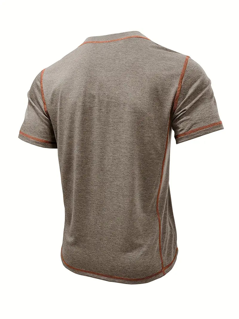 Orazio - Kurzarm T Hemd Mit Knopf