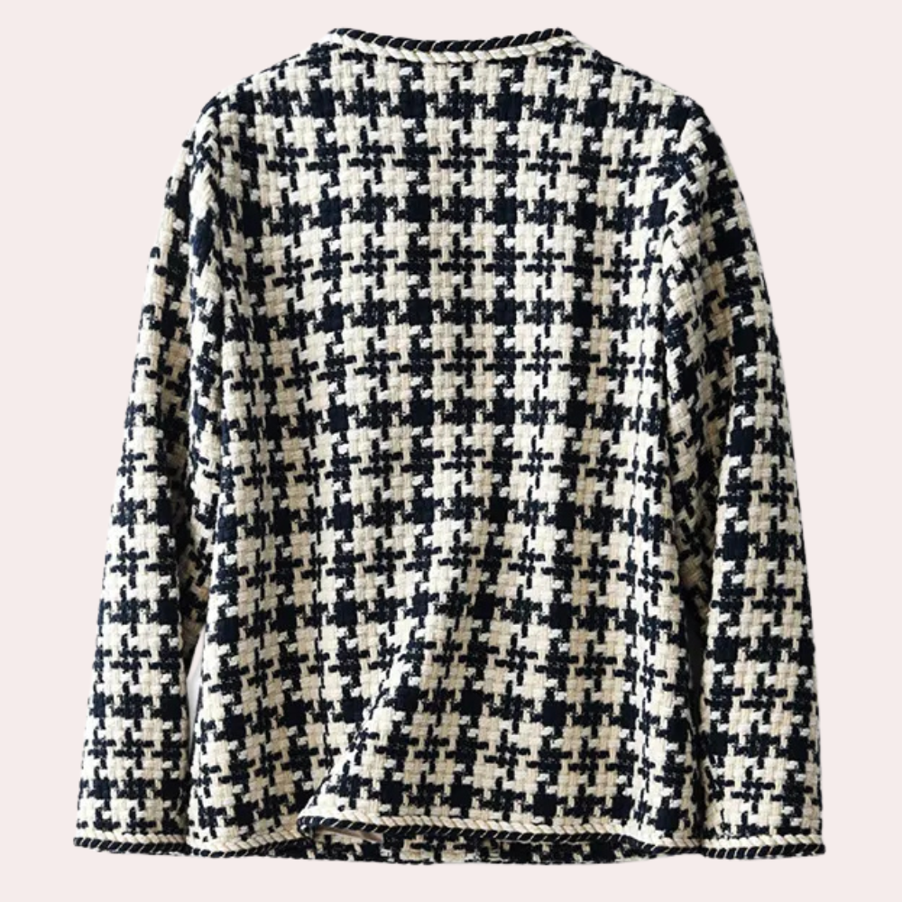 Elegante Bouclé-Jacke | Klassisches Muster | Zeitloser Stil