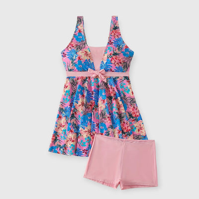 Meraya | Bauchkaschierender Blumen Tankini