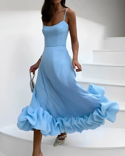 Tyronia - Trendiges Damen Party-Midikleid