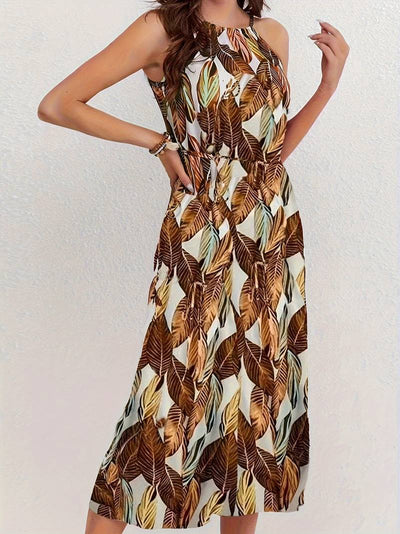 Nova - Ärmelloses Midikleid mit Schlitz