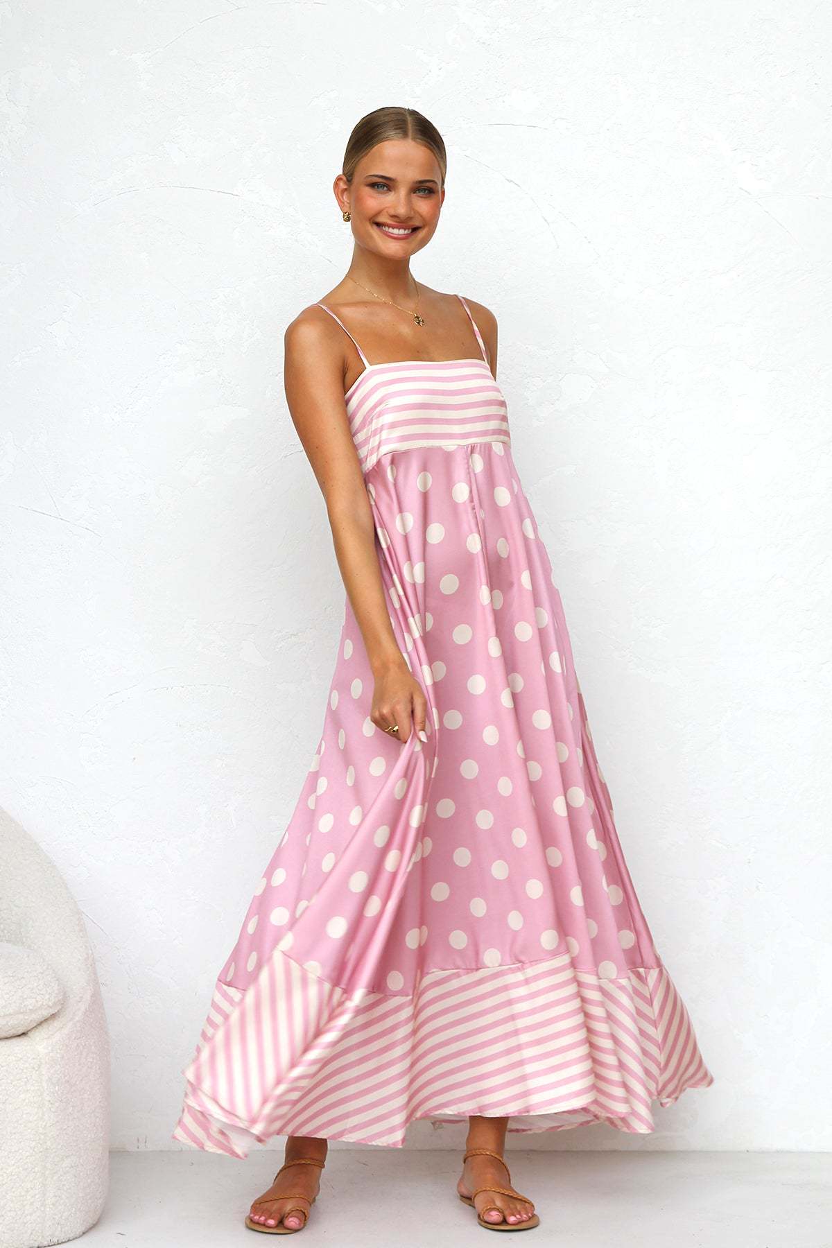 Maxikleid mit Trägern | Eleganter Schnitt | Fließende Silhouette