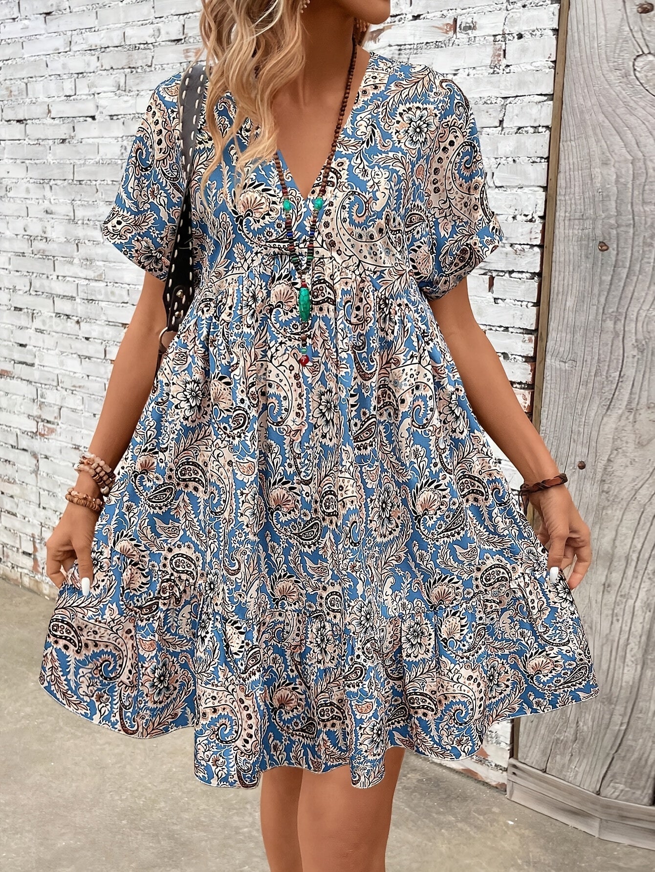 Emilia | Plus Size Kurzarm-Kleid