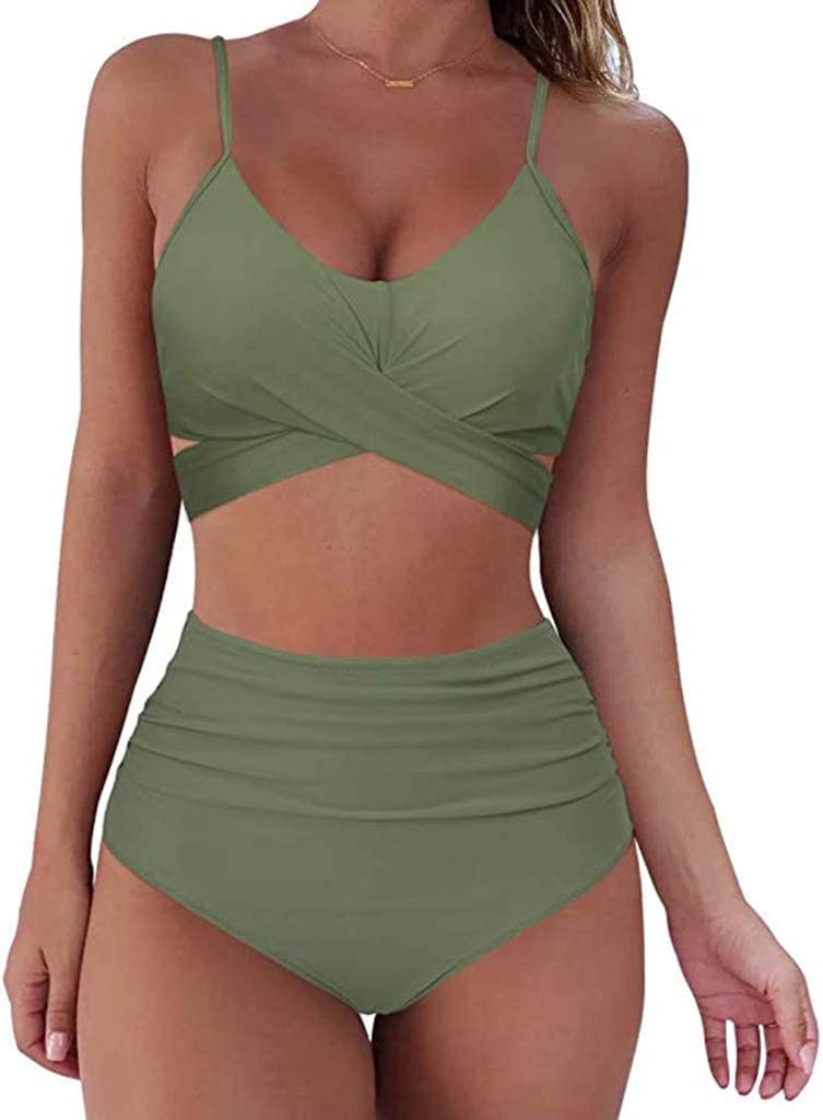 Bella | Hochtaillierter, farbenfroher Damen-Bikini