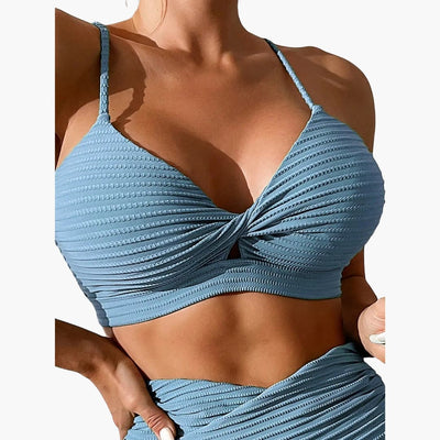 Bikini-Set - Damen Zweiteiler mit hoher Taille & Stil