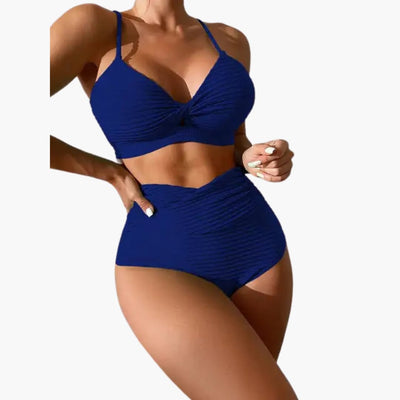 Bikini-Set - Damen Zweiteiler mit hoher Taille & Stil