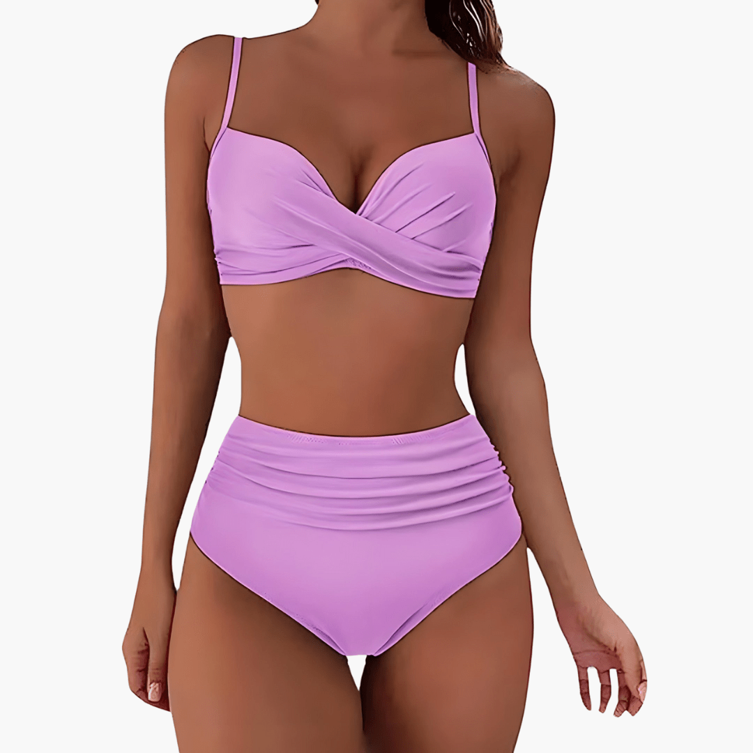 Bikini-Set für Damen - mit High Waist und verstellbaren Trägern