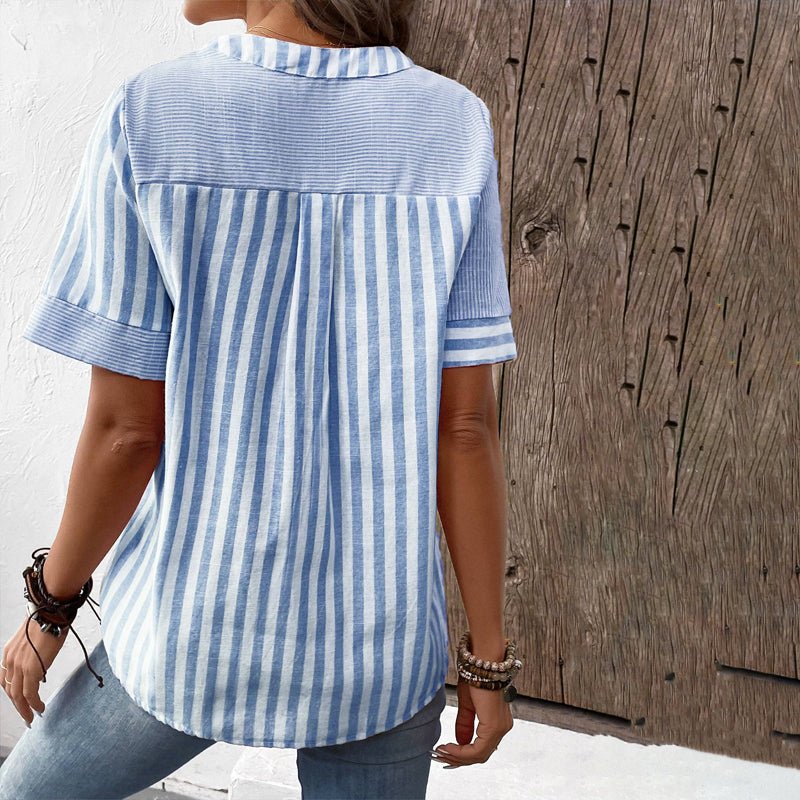 Shane - Schicke gestreifte Damen-Freizeitbluse