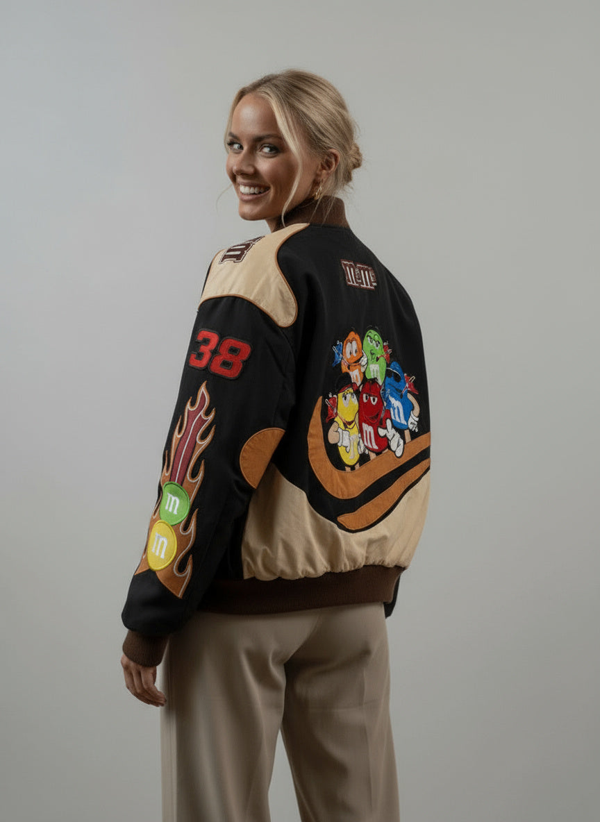 Tessa | Oversize Collegejacke Mit Grafikprint