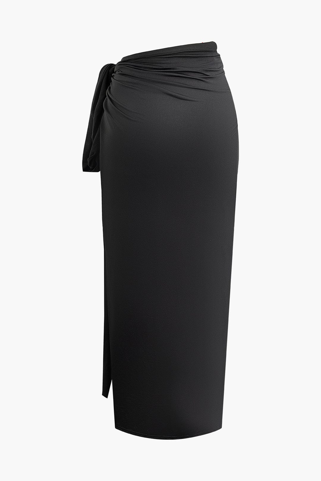 Selene | One-Shoulder Bandeau-Top & Drapierter Maxirock – Perfekt für stilvolle Auftritte
