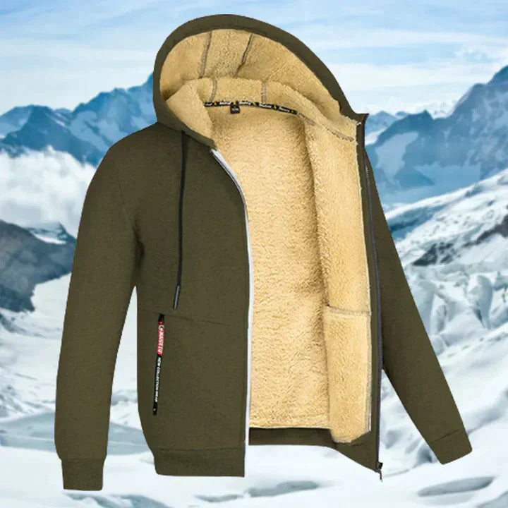 Arie – Herren Winterjacke mit Kapuze und Fleece