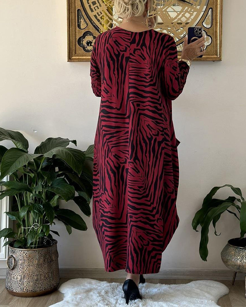 Issabella - Trendiges Bedrucktes Freizeitkleid