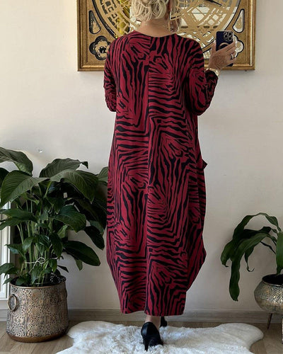 Issabella - Trendiges Bedrucktes Freizeitkleid