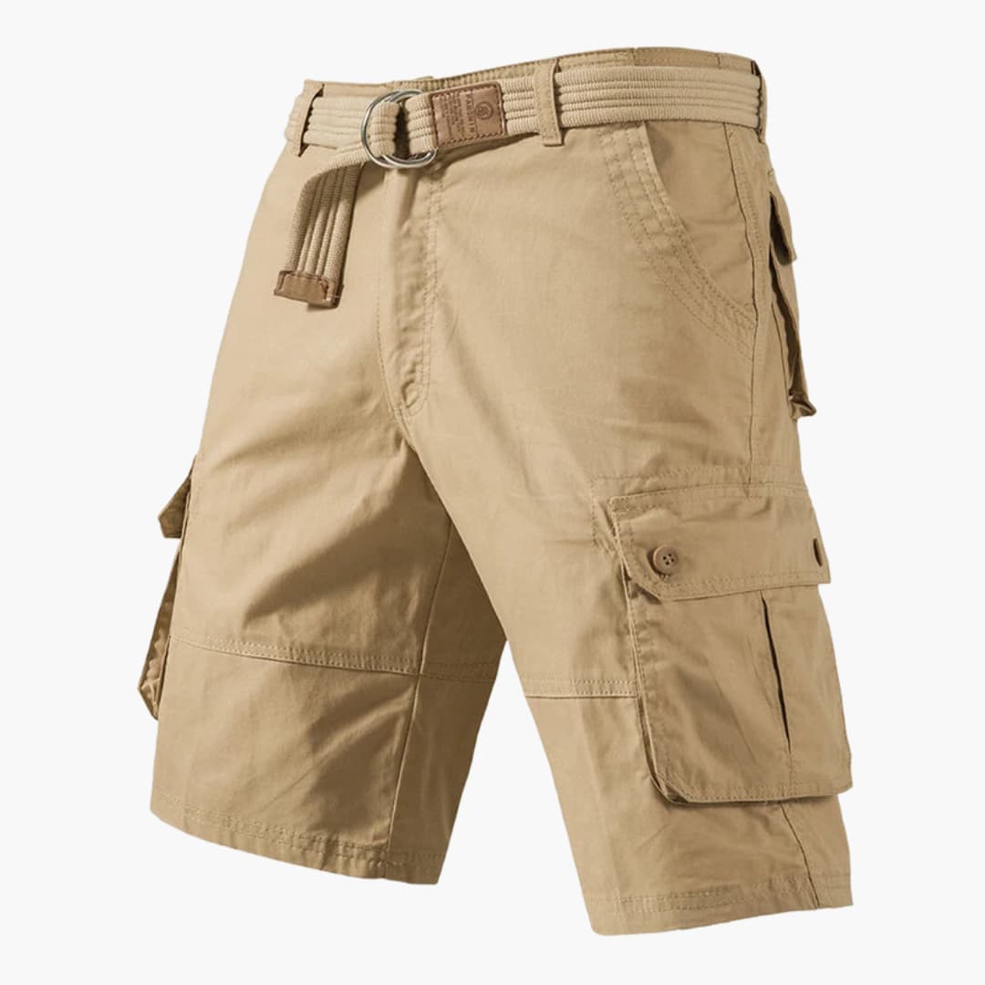Cargoshorts mit Gürtel und Taschen - für Herren im Freizeitstil