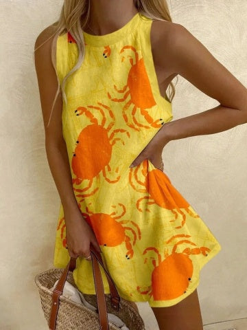 Orvienne  | Mini-Kleid mit Krebsdruck