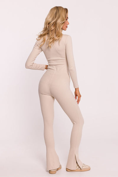 Rippstrick-Leggings | Hoher Bund | Bequem & Stylisch