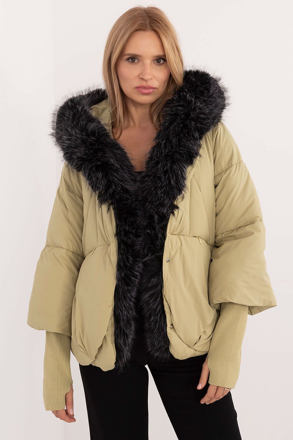 Steppjacke mit Kunstfell | Weite Passform | Warmer Komfort