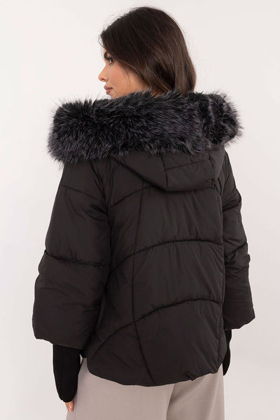 Steppjacke mit Kunstfell | Weite Passform | Warmer Komfort
