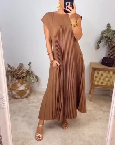 Seraphina™ | plissiertes Maxikleid