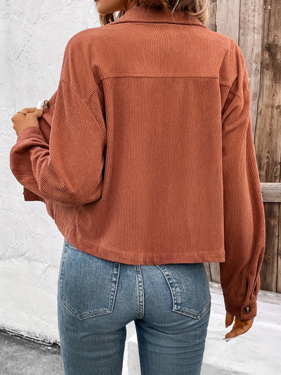 Nichola – Langärmelige Jacke Mit Knopfleiste