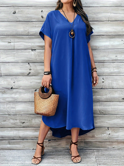 Sofia | Plus Size V-Ausschnitt-Kleid